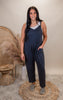 Farmers Market V-Neck Sleeveless Harem Jumpsuit - Final Sale