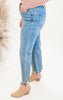 MICA | The Blue Jays High Rise Wide Leg Denim Jean** - Final Sale