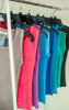 Washed Ribbed Scoop Neck Tank Top * - Final Sale