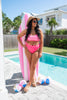 Pink CheckMate Beach Bikini Swimsuit | Salty Wave - Final Sale