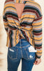 Stripes & Sassy Back Top - Final Sale