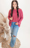 Long Sleeve Urban Ribbed Tunic Top - Final Sale