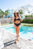 Black Luxe V Bikini Swimsuit * - Final Sale