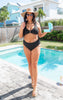 Black Luxe V Bikini Swimsuit * - Final Sale