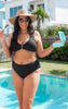Black Luxe V Bikini Swimsuit * - Final Sale