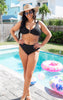 Black Luxe V Bikini Swimsuit * - Final Sale