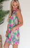 The Lizzy Tropical Sunsets Tank Dress - Final Sale
