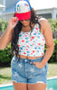 All American Crop Tank | Salty Wave *FINAL SALE