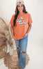 Its the Rolls for Me Garment Dyed Graphic T-shirt - Rust - Final Sale