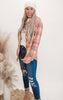 Forever Favorite Plaid Shacket in Rust Cream Navy #3 | Salty Wave*- FINAL SALE
