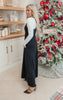 Black Solid Wide Leg Knit Jumpsuit - Final Sale