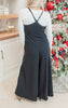 Black Solid Wide Leg Knit Jumpsuit - Final Sale