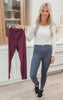 V Waist Full Length Leggings (R/C) | Rae Mode