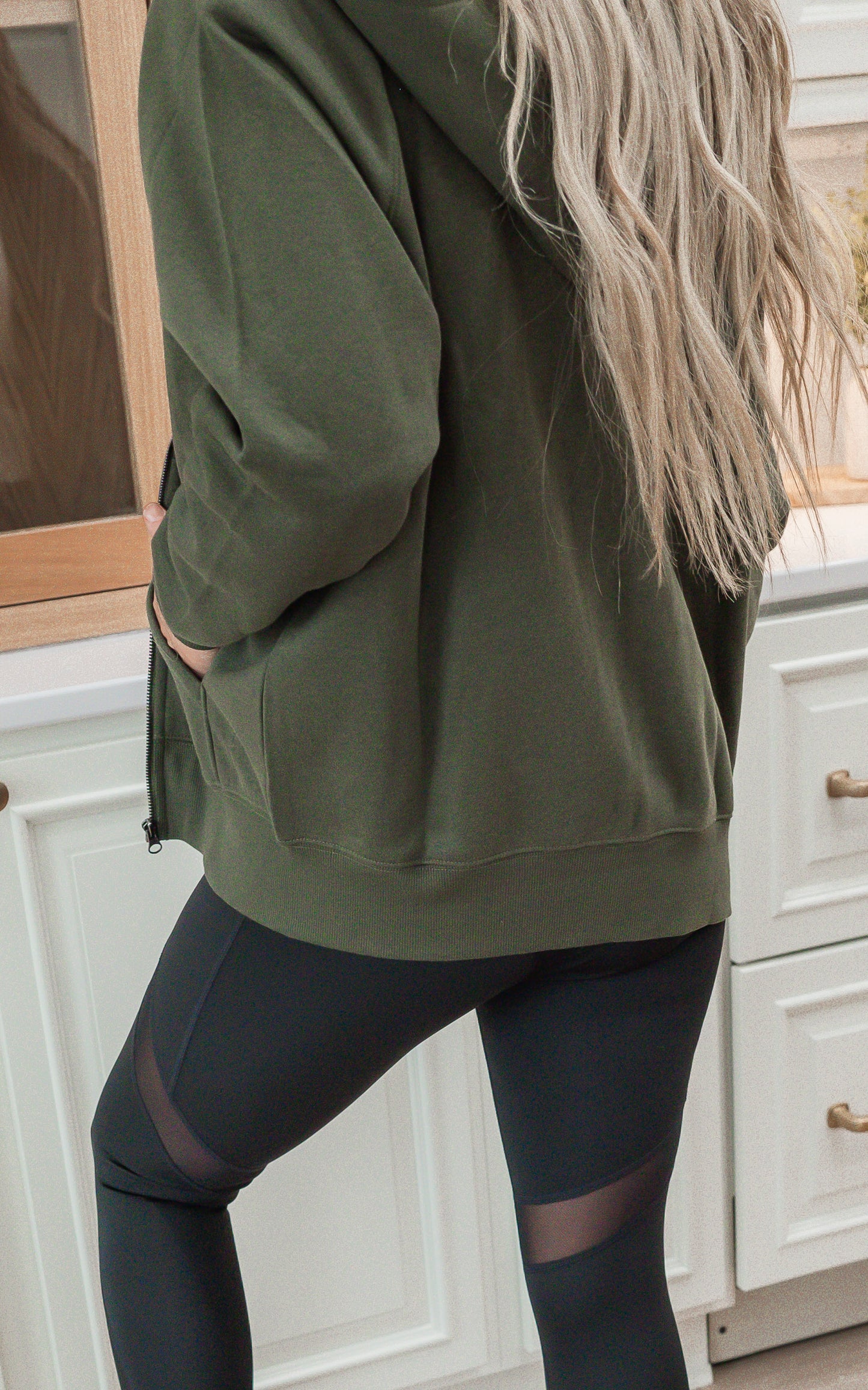 Fleece French Terry Full Zip Jacket | RAE MODE*- Final Sale