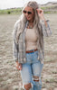 Oversized Jade Flannel Shirt Top**