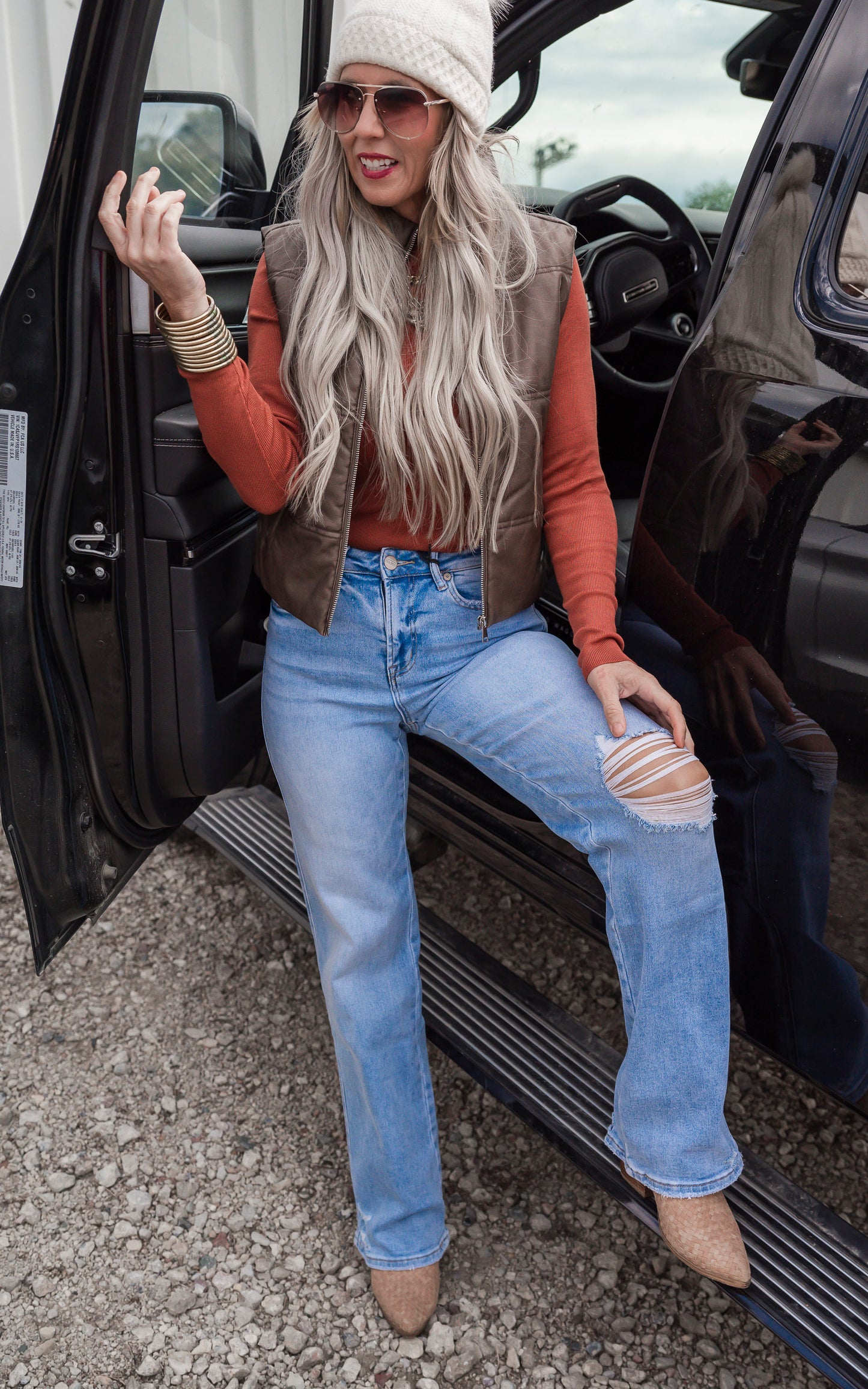 Basic Ribbed Mockneck Sweater - Final Sale