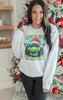 I Love to Hate Holiday Heather Grey Graphic Crewneck Sweatshirt**