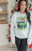 I Love to Hate Holiday Heather Grey Graphic Crewneck Sweatshirt**