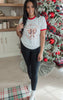 Candy Cane Christmas Club Ringer Graphic T-shirt**