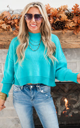 Turquoise sweater 