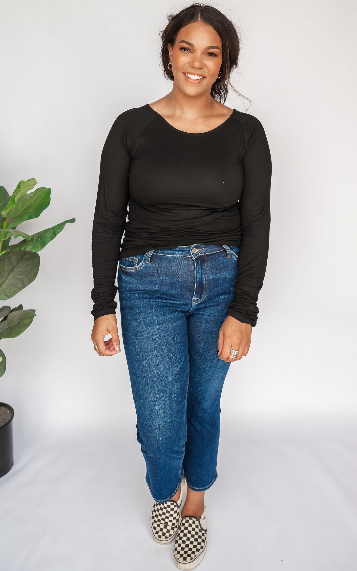 The Essential Long Sleeve Ruched Tunic by Salty Wave *FINAL SALE