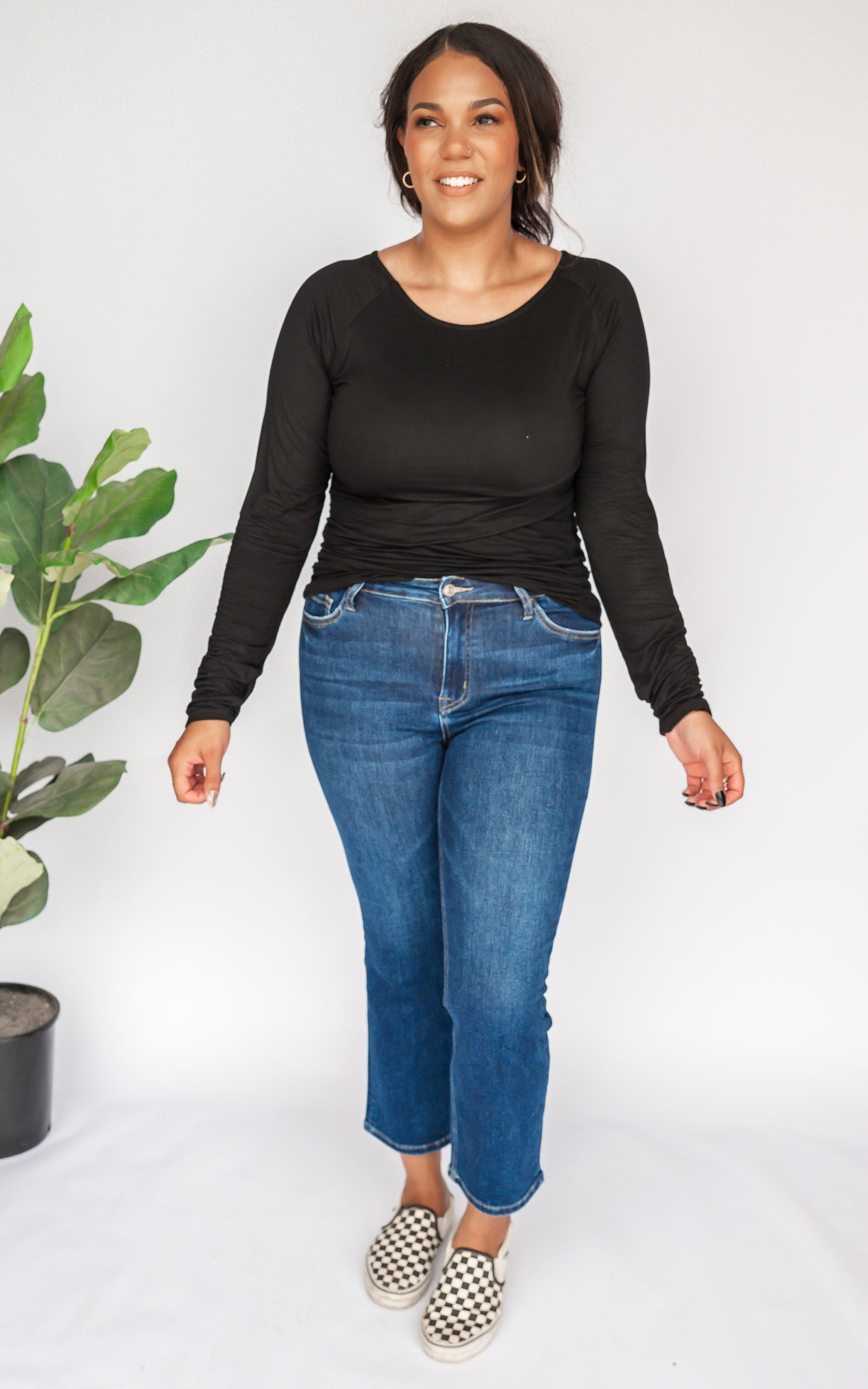 The Essential Long Sleeve Ruched Tunic by Salty Wave *FINAL SALE