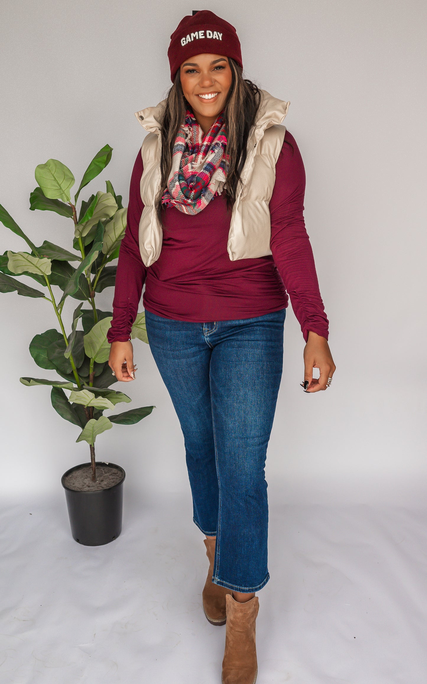 The Essential Long Sleeve Ruched Tunic by Salty Wave *FINAL SALE