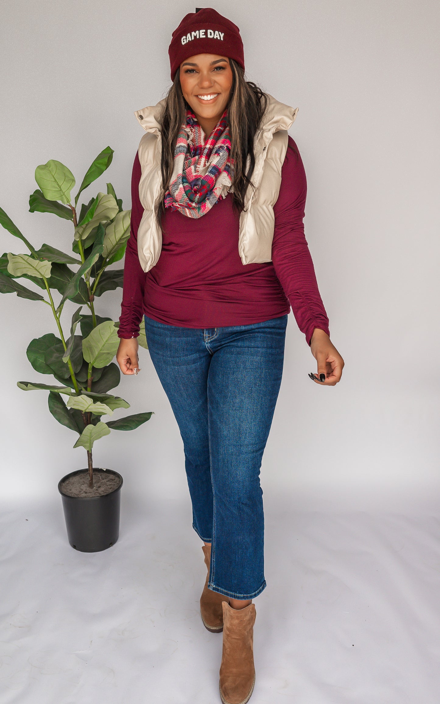 The Essential Long Sleeve Ruched Tunic by Salty Wave *FINAL SALE