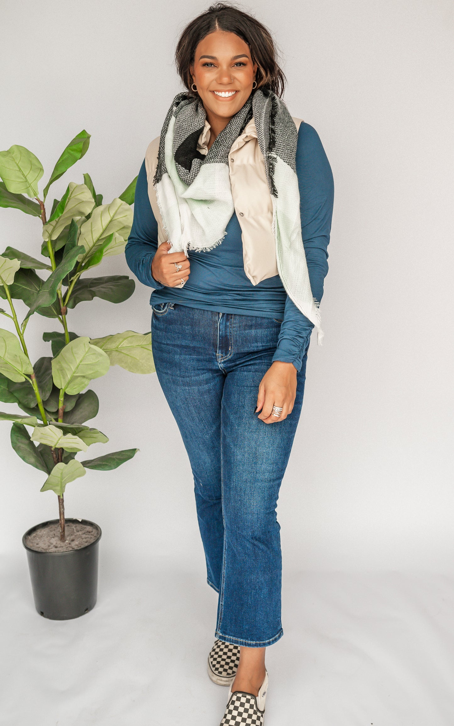 The Essential Long Sleeve Ruched Tunic by Salty Wave *FINAL SALE