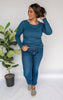 The Essential Long Sleeve Ruched Tunic by Salty Wave *FINAL SALE