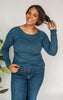 The Essential Long Sleeve Ruched Tunic by Salty Wave *FINAL SALE