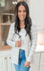 Forever Favorite Plaid Cardigan in Ivory Mocha Blue #1 | Salty Wave * - Final Sale