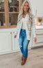 Forever Favorite Plaid Cardigan in Ivory Mocha Blue #1 | Salty Wave * - Final Sale
