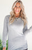 The Essential Long Sleeve Ruched Tunic by Salty Wave *FINAL SALE