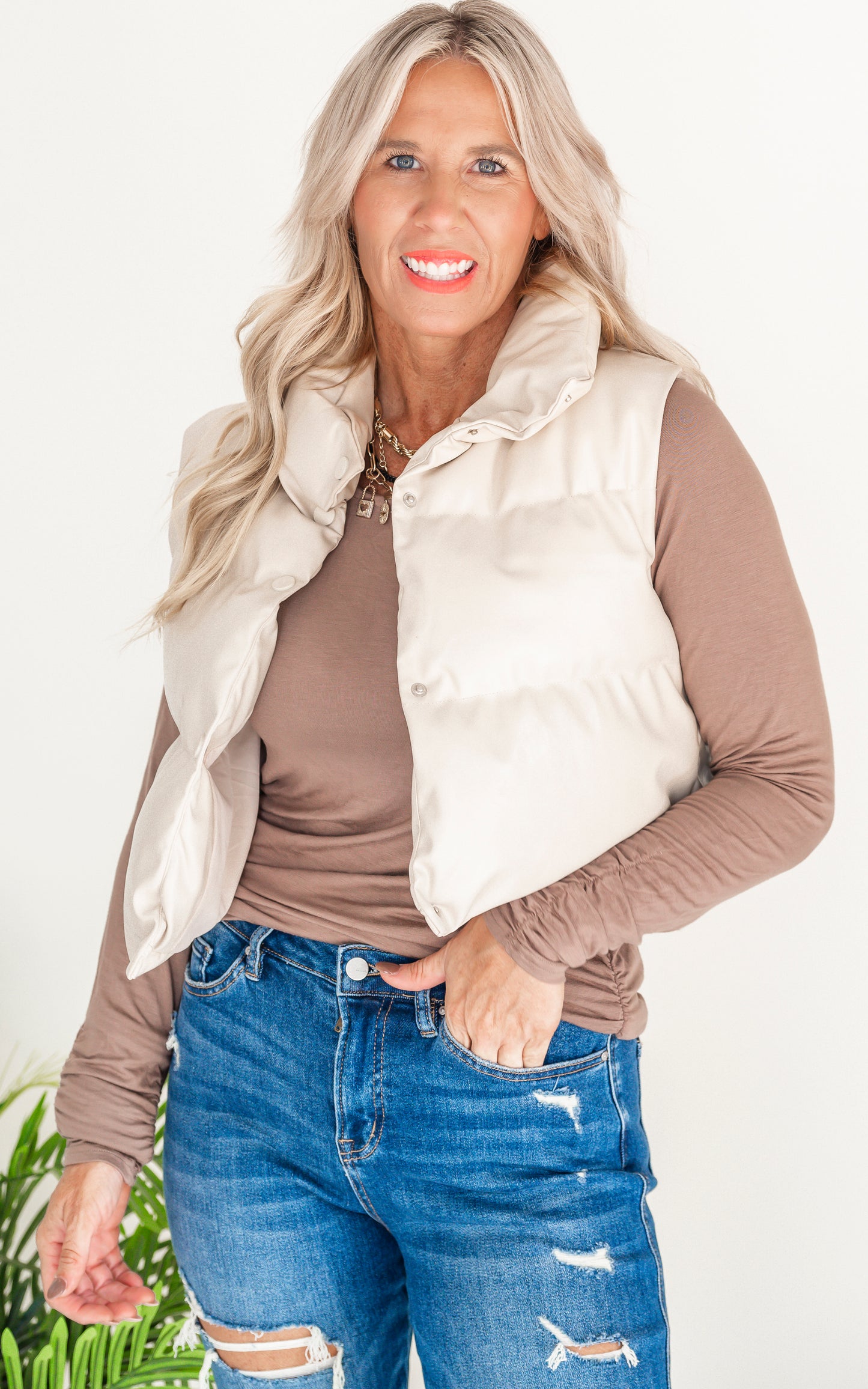 The Essential Long Sleeve Ruched Tunic by Salty Wave *FINAL SALE
