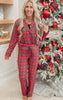Red Tartan Classic Pajama Pant Set by Salty Wave (TOP & BOTTOM) *