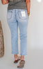 Lovervet | Like a Boss Mid-Rise Regular Straight Leg Denim Jeans - Final Sale
