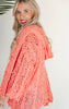 Open Crochet Hoodie Sweater Cardigan by POL - Final Sale