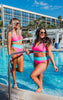Fuchsia Colorblock Beach Bikini Swimsuit | Salty Wave - Final Sale