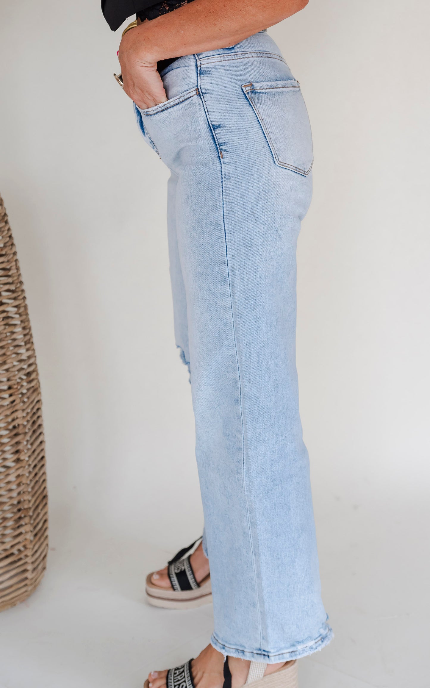 LOVERVET | Rediscover Tummy Control Super High Rise Wide Leg Denim Jeans **(REG/CURVY)
