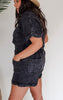 Short Sleeve Mineral Wash Romper - Final Sale