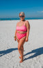 Pink CheckMate Beach Bikini Swimsuit | Salty Wave - Final Sale