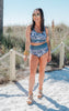 SALTY WAVE Grey Camo Beach Full Coverage Swim Set (Top & Bottom)**Final Sale