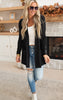 black cardigan