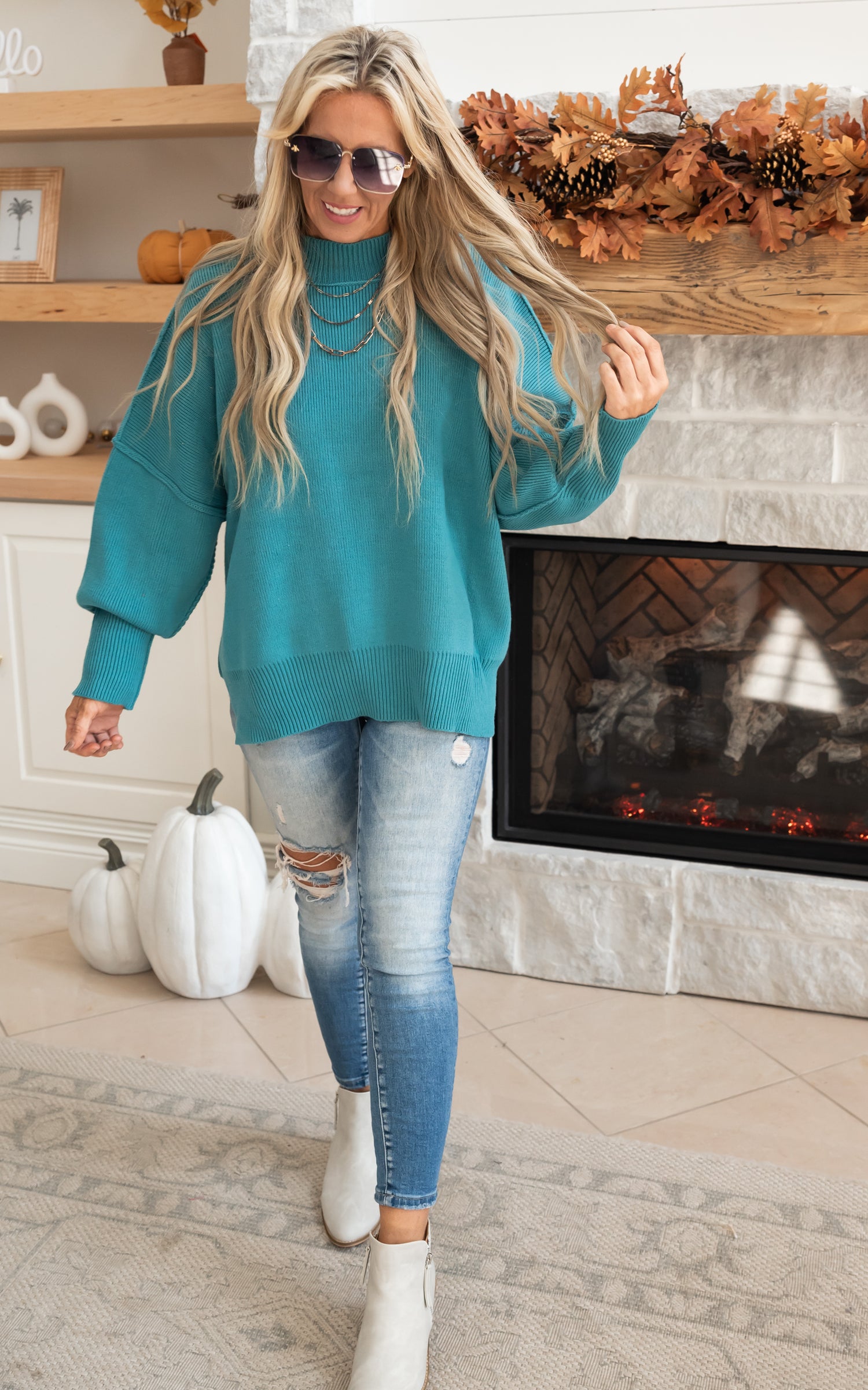 side slit sweater