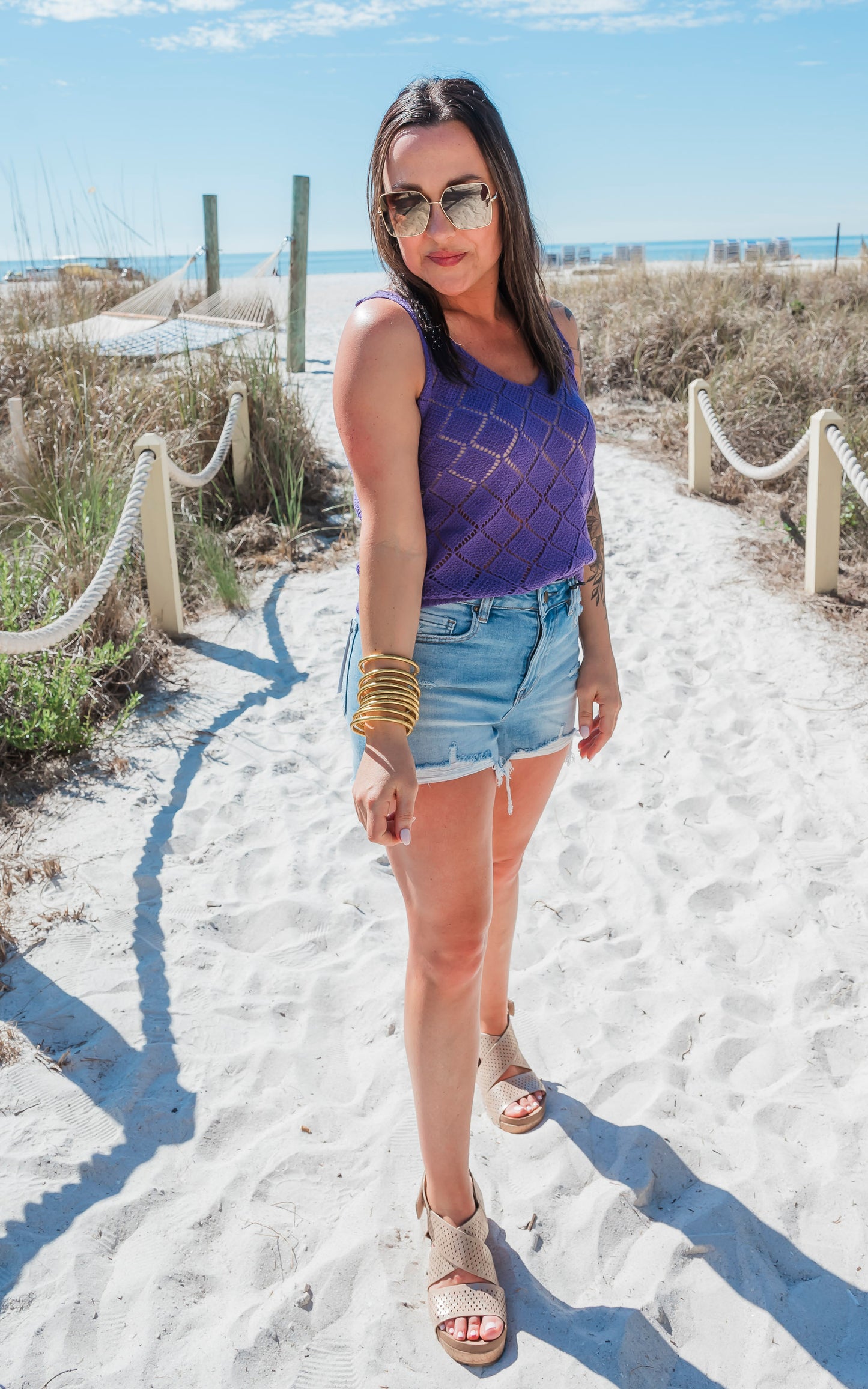 The Summer Breeze Tank - Salty Wave - Final Sale
