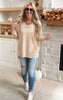 heather light taupe sweater