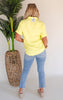 Pop the Lime Short Sleeve Blouse Top - Final Sale