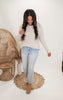 MICA | Uranian Blue High Rise Crop Straight Denim Jeans*