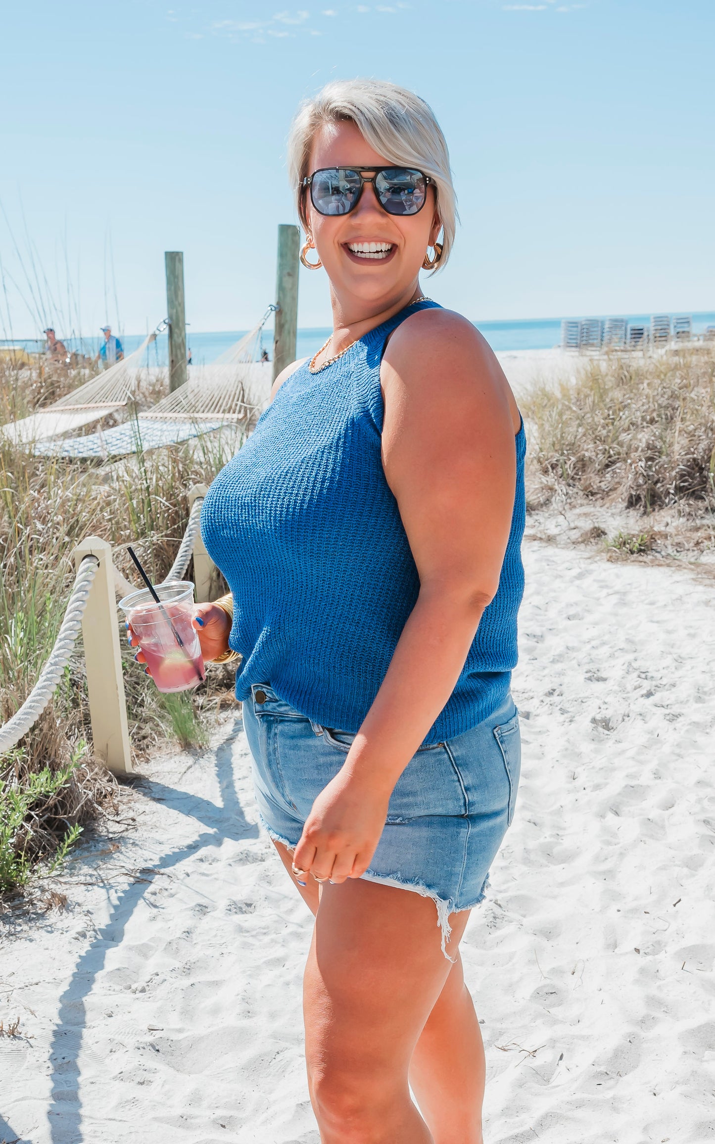 Summer Sweater Halter Tank Top by Salty Wave - Part 2 - Final Sale